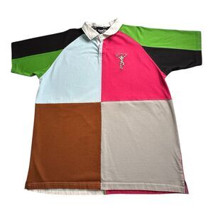 Vintage Harlequins Rugby‎ Shirt Kooga Short Sleeves Polo Size XL